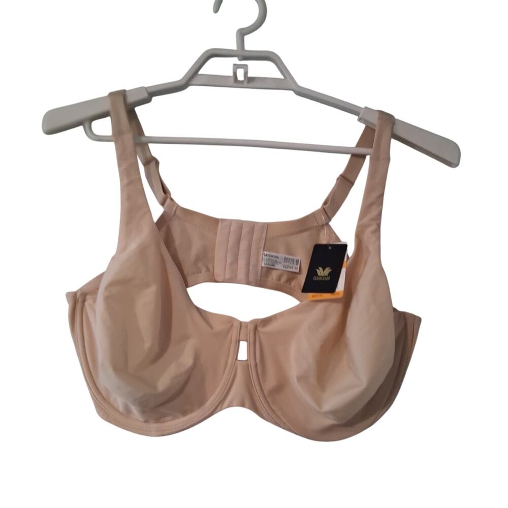 Wacoal nwt superbly smooth seamless bra 44DD underwire nude tag